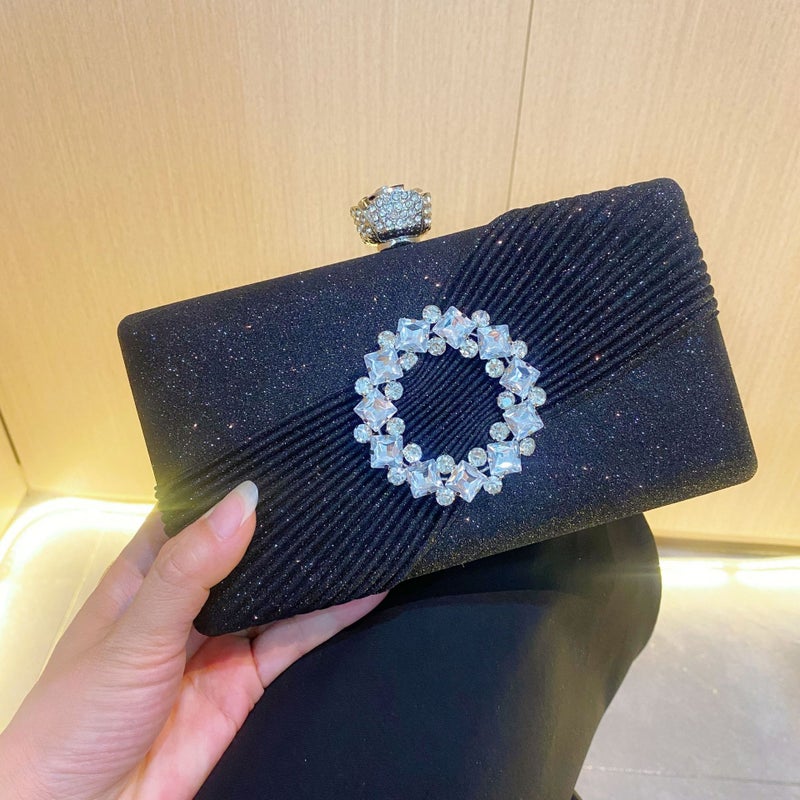 New Super Flash Birthday Wedding Dress Banquet Celebrity Handheld Evening Bag Night Temperament Evening Bag - Image 2