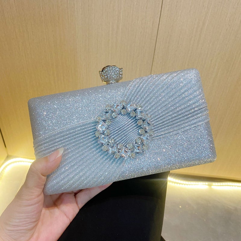 New Super Flash Birthday Wedding Dress Banquet Celebrity Handheld Evening Bag Night Temperament Evening Bag - Image 1