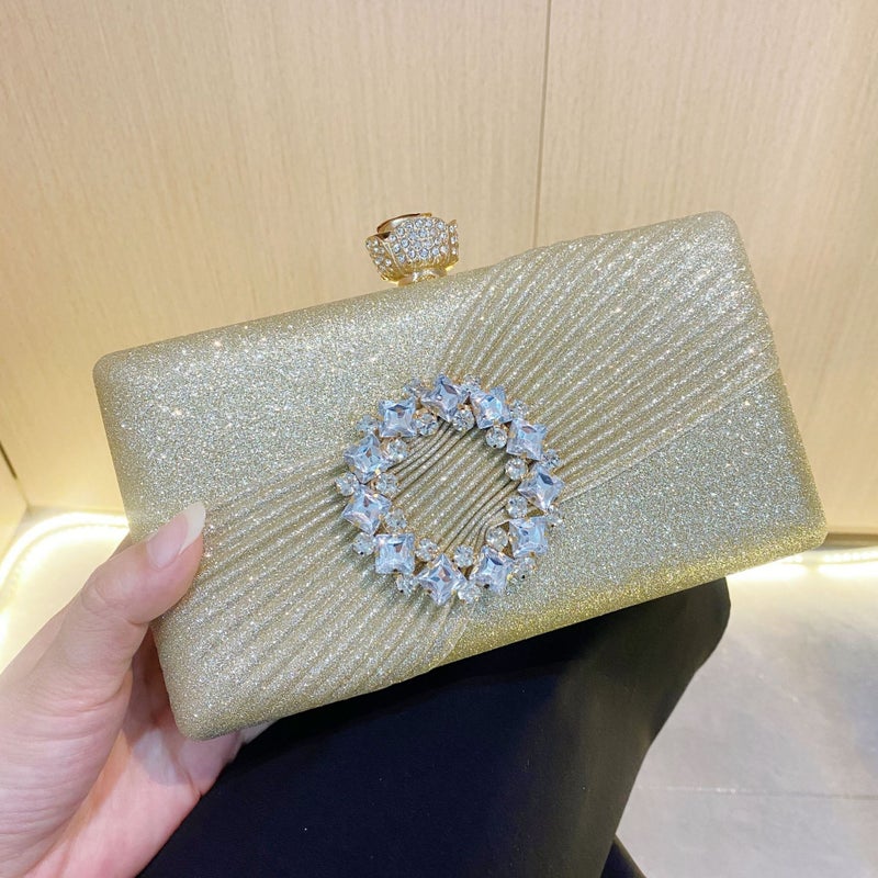 New Super Flash Birthday Wedding Dress Banquet Celebrity Handheld Evening Bag Night Temperament Evening Bag - Image 4
