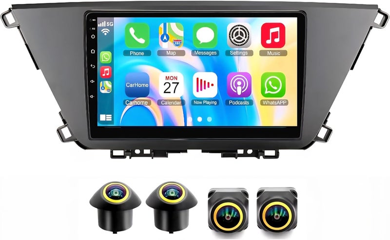 Vierex ستيريو سيارة كيا كارينز 2022-2024 مع نظام أندرويد وGPS واتصال لاسلكي - Image 1