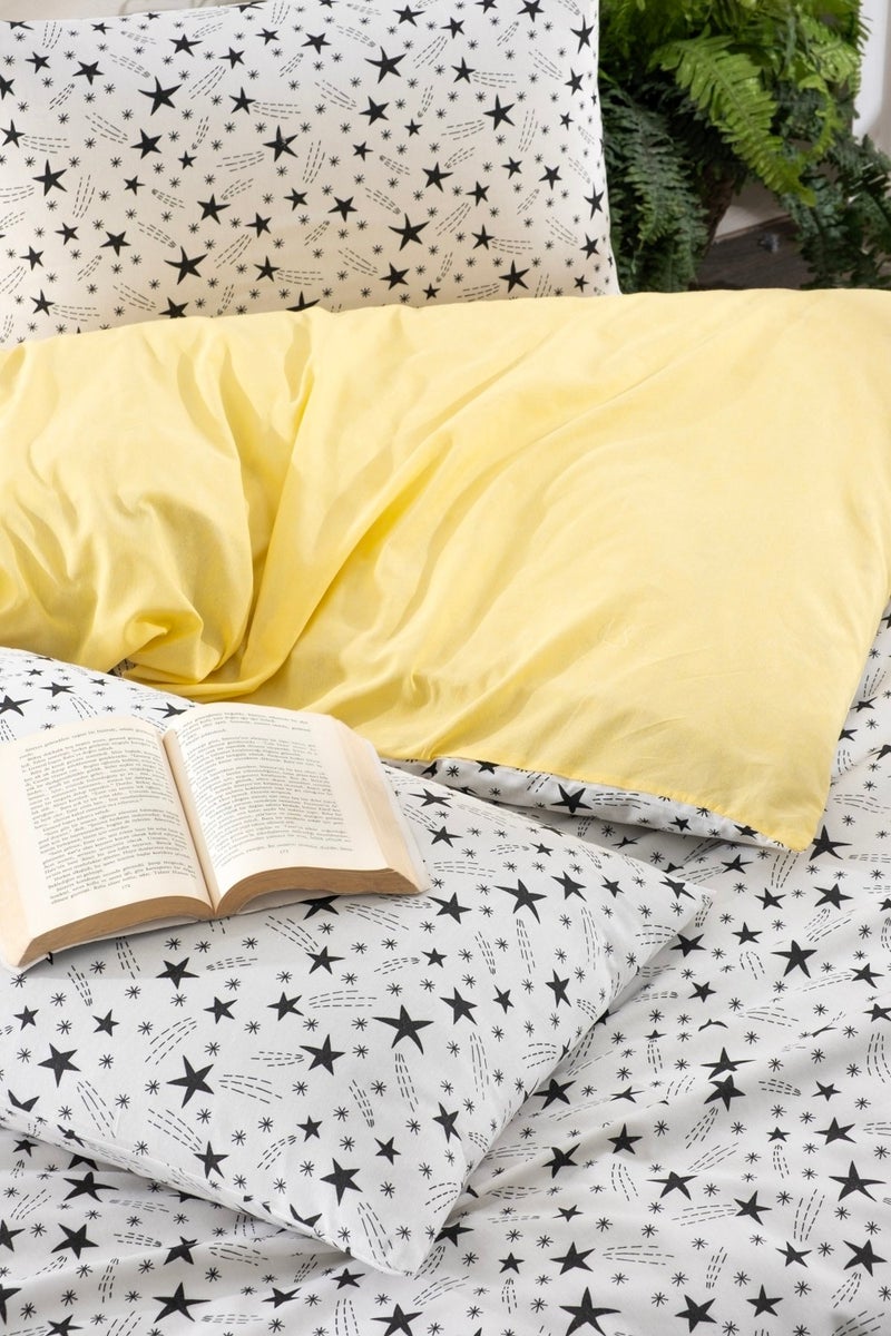 Valezium Star Single Patterned Duvet Cover Set, Elastic Sheet and 1 Pillowcase  - Image 2