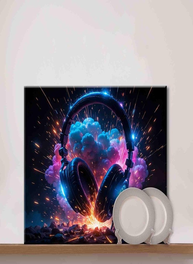 Aihonmin DIY Paint by Numbers,Hanging Headphones,Colorful Canvas Oil Painting Kit for Kids & Adults, 16X20 inches Drawing Paintwork Acrylic Pigment,for Home Living Room Decorative Painting Frameless - Image 3