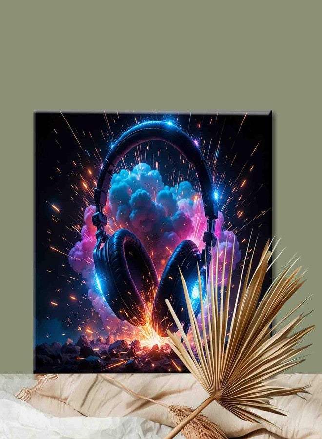 Aihonmin DIY Paint by Numbers,Hanging Headphones,Colorful Canvas Oil Painting Kit for Kids & Adults, 16X20 inches Drawing Paintwork Acrylic Pigment,for Home Living Room Decorative Painting Frameless - Image 2