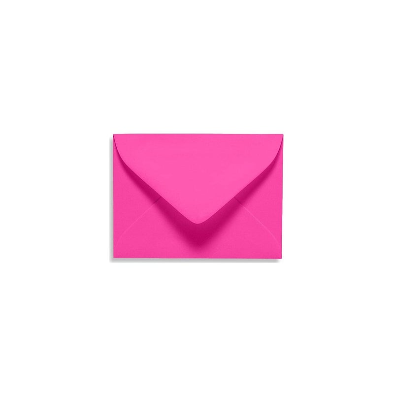 LUXPaper #17 Mini Envelopes in 80 lb. Magenta for 2 9/16 x 3 9/16 Cards, Printable Envelopes for Gift Cards and Thank Youâ€™s, with Moistenable Glue, 50 Pack, Envelope Size 2 11/16 x 3 11/16 (Pink)