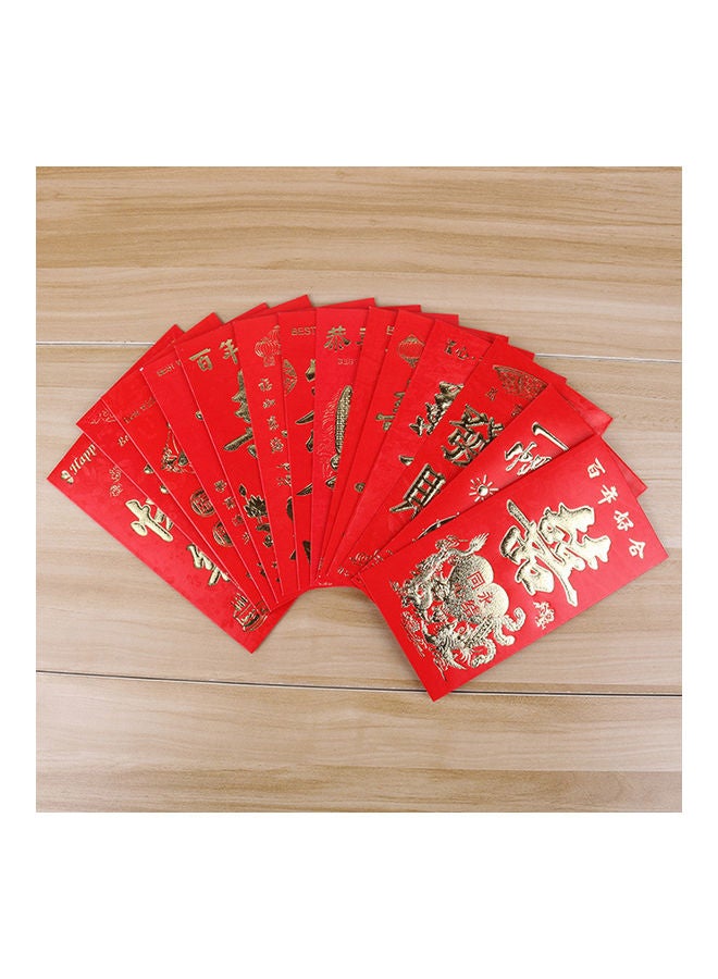 NIBEMINENT 6-Piece Chinese New Year Paper Red Envelopes - Image 4