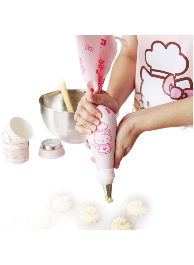 Learn To Cook Hello Kitty Official License Tpu Piping Bag (Piping Tip Not Included) For Cookies, Cream Cakes, Reusable Piping Bag 1 Pack Kt7040 - Image 1