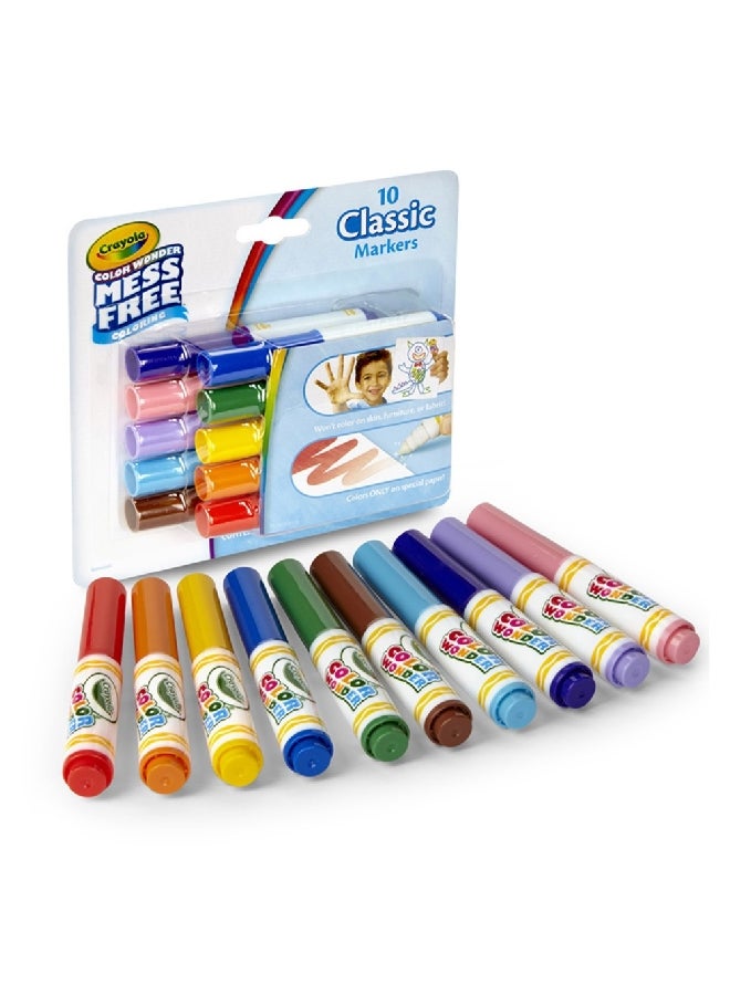 كرايولا مجموعة صغيرة مكونة من 10 قطع لأقلام تلوين متعددة الألوان وبأبعاد تقريبية 15.24 × 17.14 × 3.49 سم CRA7524710002