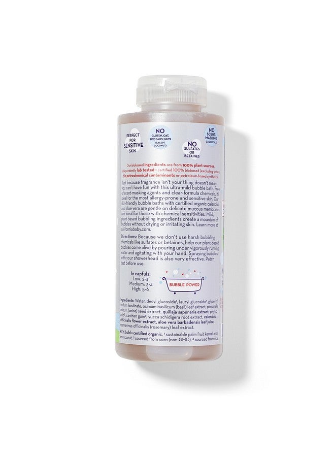 California Baby Super Sensitive Bubble Bath | No Added Fragrance | 100% Plant-Based Ingredients (USDA Certified) | Allergy Friendly | Babies, Adults & Kid Bubble Bath | Ideal for Sensitive Skin | Free Bubble Wand Included |13 Fl oz