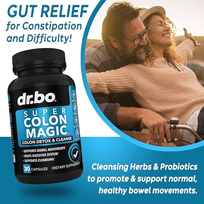 dr.bo Colon Cleanser Detox for Weight Flush - 15 Day Colon Cleanse Pills & Probiotic - Fast Natural Laxative, Constipation Relief, Bowel Movement Supplements for Intestinal Stomach Bloating Gut Loss Support - Image 3