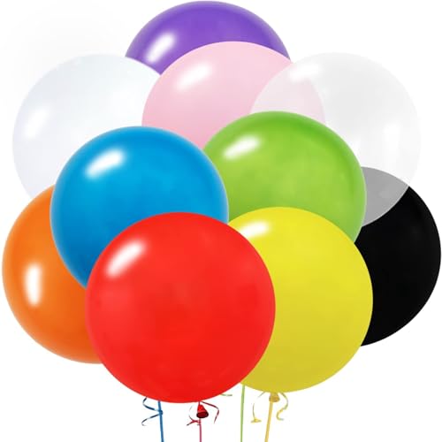 kockuu 15pcs Latex Big Balloons 24 Inch Assorted Large Balloon Giant Balloon for Wedding Baby Shower Valentines Day Birthday Party Decorations - Image 1