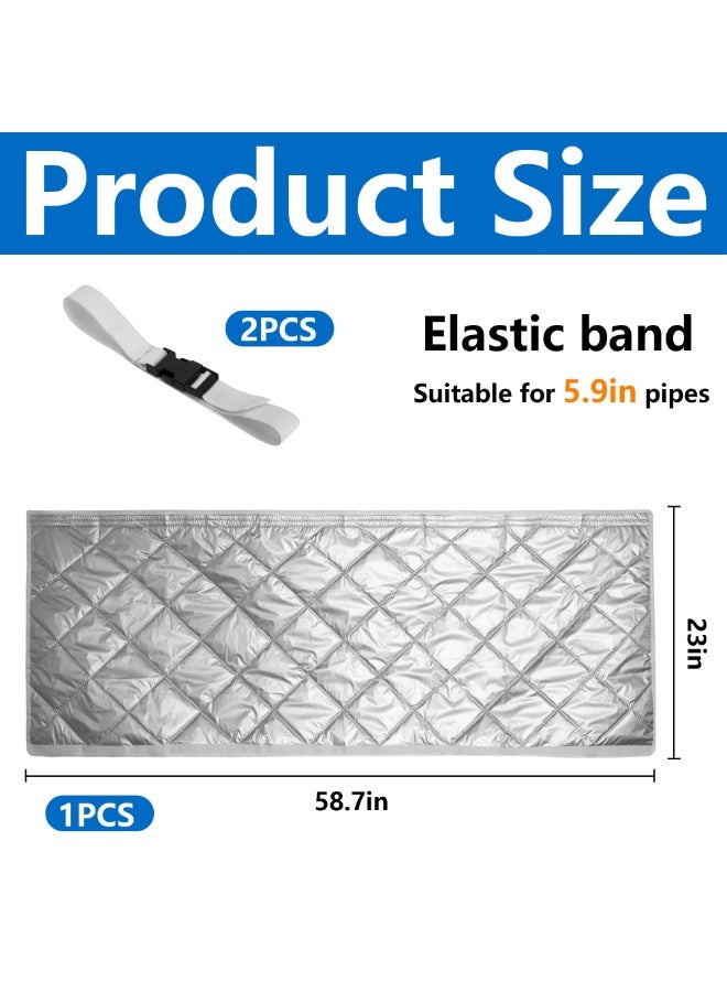 Portable Air Conditioner Hose Insulation Cover, Oxford Cloth, Washable, for 5.9in Pipes, 58.7in Length - Image 2