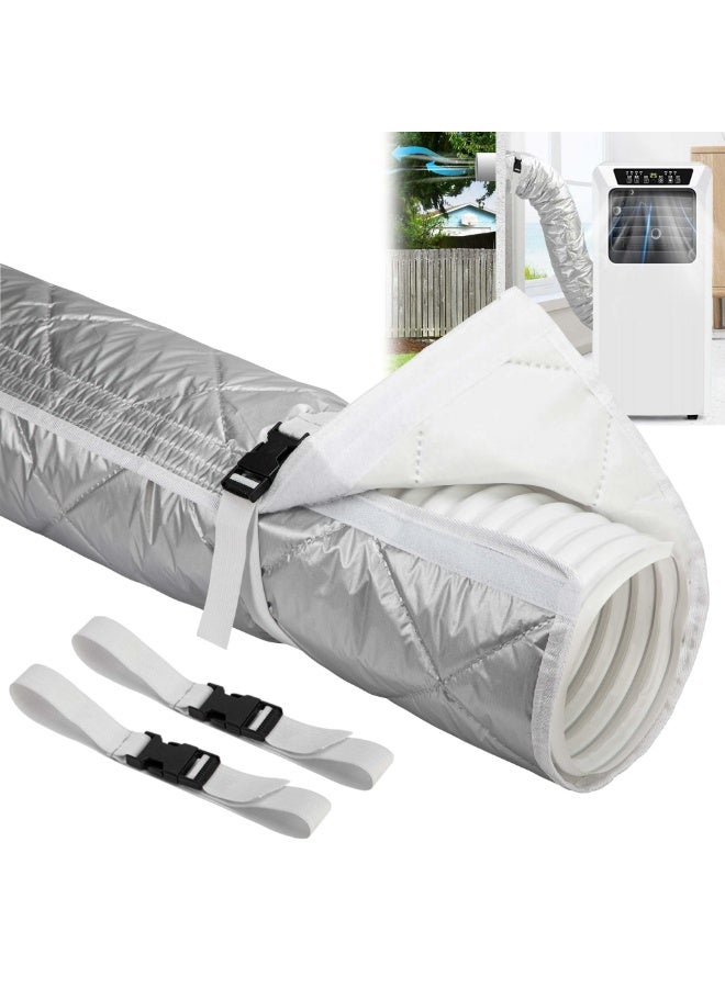 Portable Air Conditioner Hose Insulation Cover, Oxford Cloth, Washable, for 5.9in Pipes, 58.7in Length - Image 1