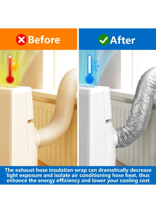 Portable Air Conditioner Hose Insulation Cover, Oxford Cloth, Washable, for 5.9in Pipes, 58.7in Length - Image 5