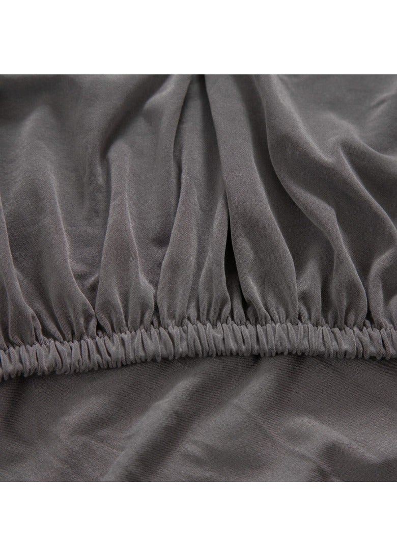 DUNISO Sofa cover, elastic sofa protective cover, anti slip furniture cover, anti fouling and wear resistant, suitable for all seasons, suitable for two seater sofas, 145 to 185cm，grey - Image 5