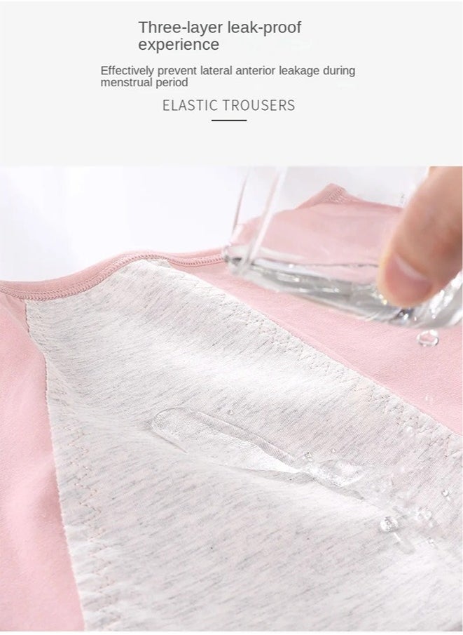 Generic Period Underwear Heavy Flow Women 30ML Absorbent Leak Proof Panty Postpartum Pants Menstrual Panties Briefs(Pink)  - Image 3