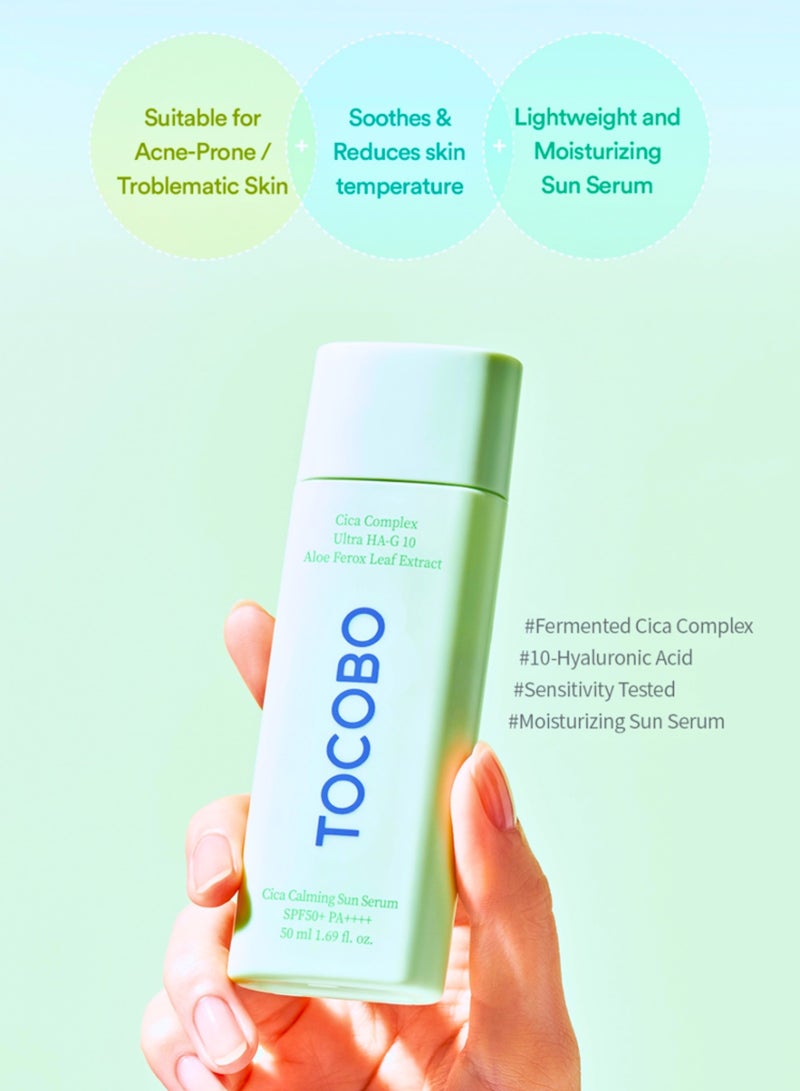 Tocobo TOCOBO Cica Calming Sun Serum SPF50+ PA++++: Lightweight, Soothing Sun Protection - Image 5