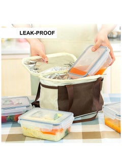 Generic 12 PCS Food Storage Containers with Locking Lids Airtight Kitchen Organizer Fridge Organizers and Storage Food Container Storage Box with Lid Ideal for Meal Prep and Food Freshness  - Image 3