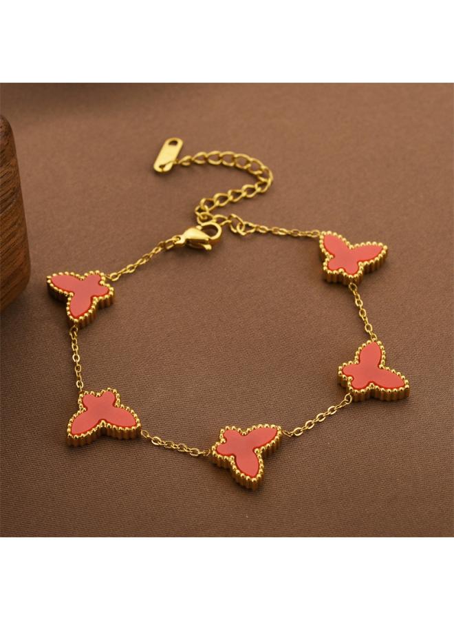 European And American Jewelry All-match Titanium Steel Bracelet Korean Bohemian Elegant Titanium Steel Non-fading Bracelet Female Jewelry