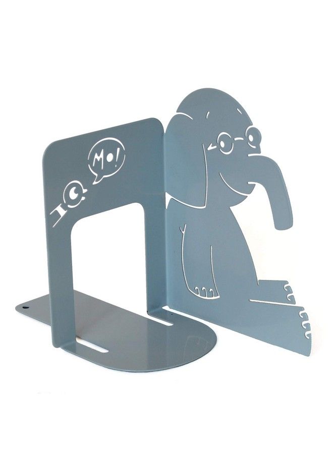 YOTTOY مجموعة مو ويلمز؛ مجموعة من حوامل الكتب المعدنية المتينة على شكل فيل وخنزير 9 بوصة ارتفاع × 4 بوصة عرض × 7 بوصة عمق - Image 3