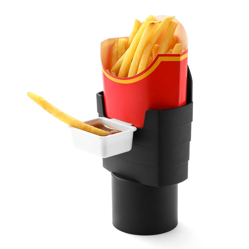 SUADEN French Fry Holder and Sauce Holder Set White Elephant Gift Idea for Adults
