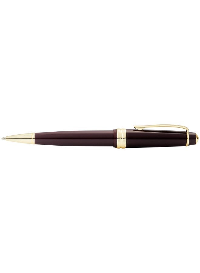 Cross Bailey Light Polished Burgundy Resin and Gold Tone Ballpoint Pen - Image 2
