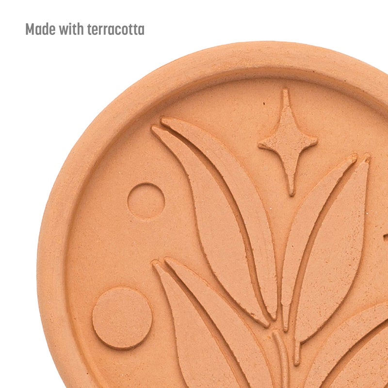 Goodful Goodful Brown Sugar Saver and Softener Disc with Elegant Leaf Design  Multiple Uses for Food Storage Containers  Reusable and Food Safe  Terracotta  2 Pack - Image 4