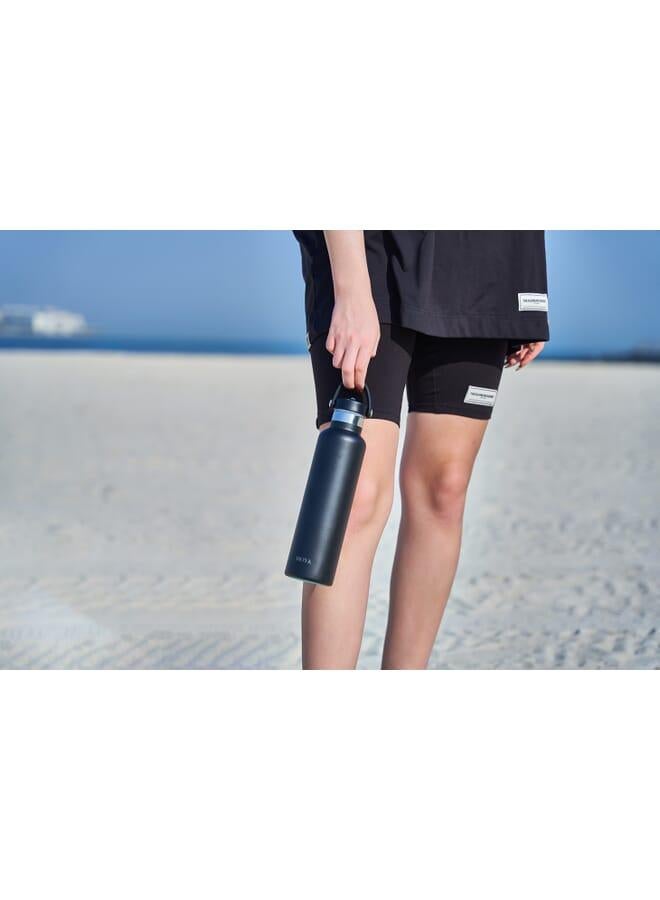 Moya "Black Sea"  700ml Insulated Sustainable Water Bottle Black - Image 5