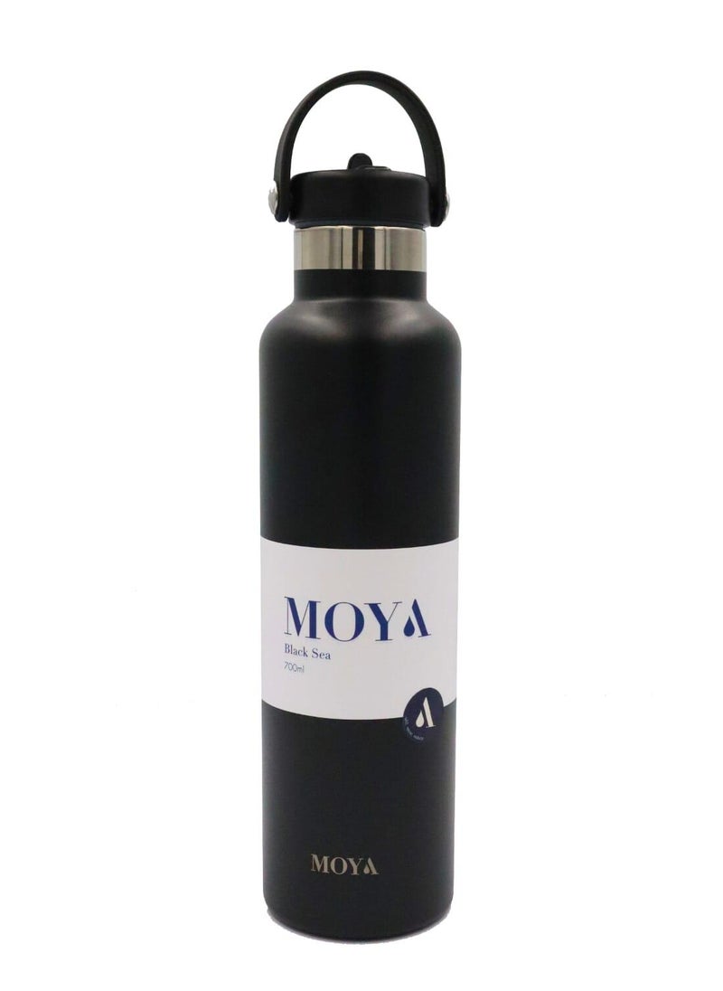 Moya "Black Sea"  700ml Insulated Sustainable Water Bottle Black - pzsku/Z4BAE64C2CD32A5C41C8EZ/45/_/1741001067/d2e3bd42-2c16-4433-a7de-cf12c0de6c9a