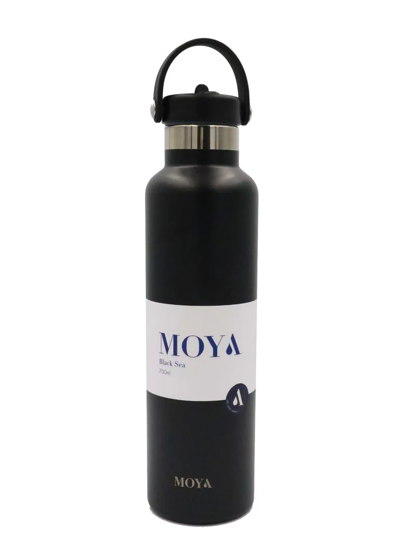 MOYA Moya "Black Sea"  700ml Insulated Sustainable Water Bottle Black