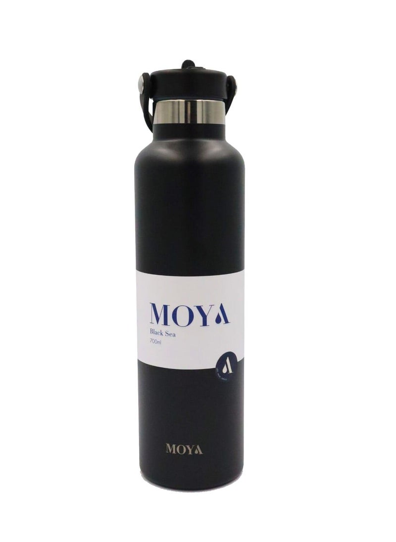 Moya "Black Sea"  700ml Insulated Sustainable Water Bottle Black - pzsku/Z4BAE64C2CD32A5C41C8EZ/45/_/1741001134/dc06e900-f30c-491f-b8a9-d49046af7281