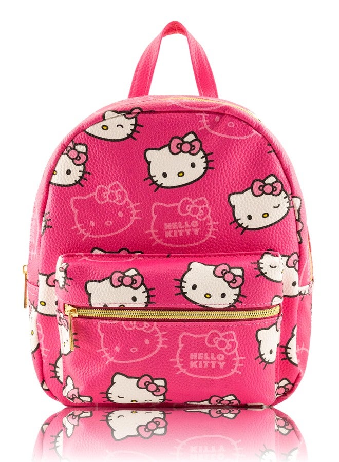 Fast Forward Sanrio Hello Kitty Mini Backpack for Girls | PU Leather Daypack Backpack Featuring Hello Kitty | Small Travel Bag, Lightweight Backpack | Ages 3+ - Image 1