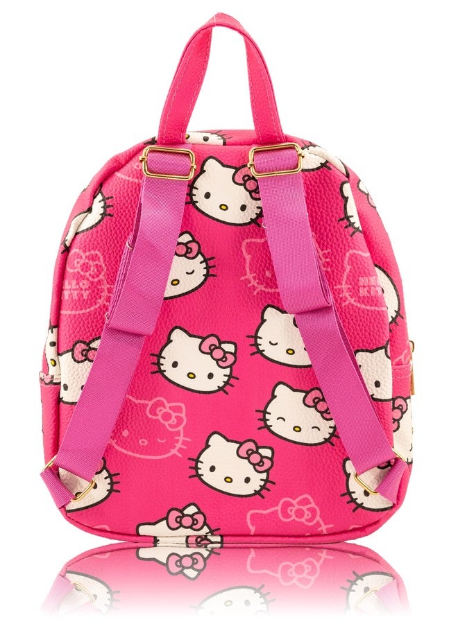 Fast Forward Sanrio Hello Kitty Mini Backpack for Girls | PU Leather Daypack Backpack Featuring Hello Kitty | Small Travel Bag, Lightweight Backpack | Ages 3+ - Image 3
