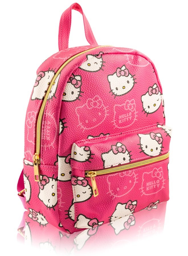 Fast Forward Sanrio Hello Kitty Mini Backpack for Girls | PU Leather Daypack Backpack Featuring Hello Kitty | Small Travel Bag, Lightweight Backpack | Ages 3+ - Image 2