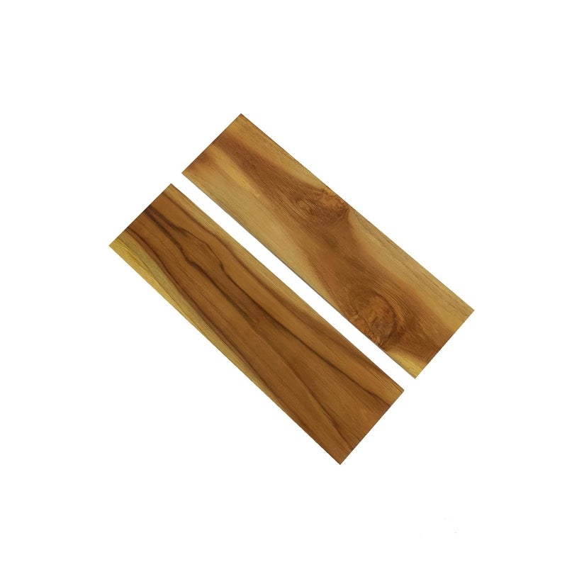 Teakwood Planks with Traditional Teakwood Brown Hand Polished for Shelf Decoration Art and Craft School Project Pack of 2 SF1652 10 MM Thick 16x475  - Image 1