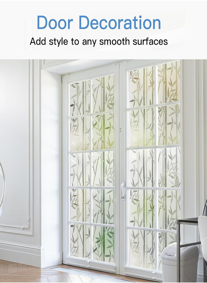 Beirui 2m*60cm  Waterproof PVC frosted glass window sticker, self-adhesive privacy glass window sticker, UV resistant, heat control, suitable for bathroom, living room, kitchen, glass windows  - Image 3