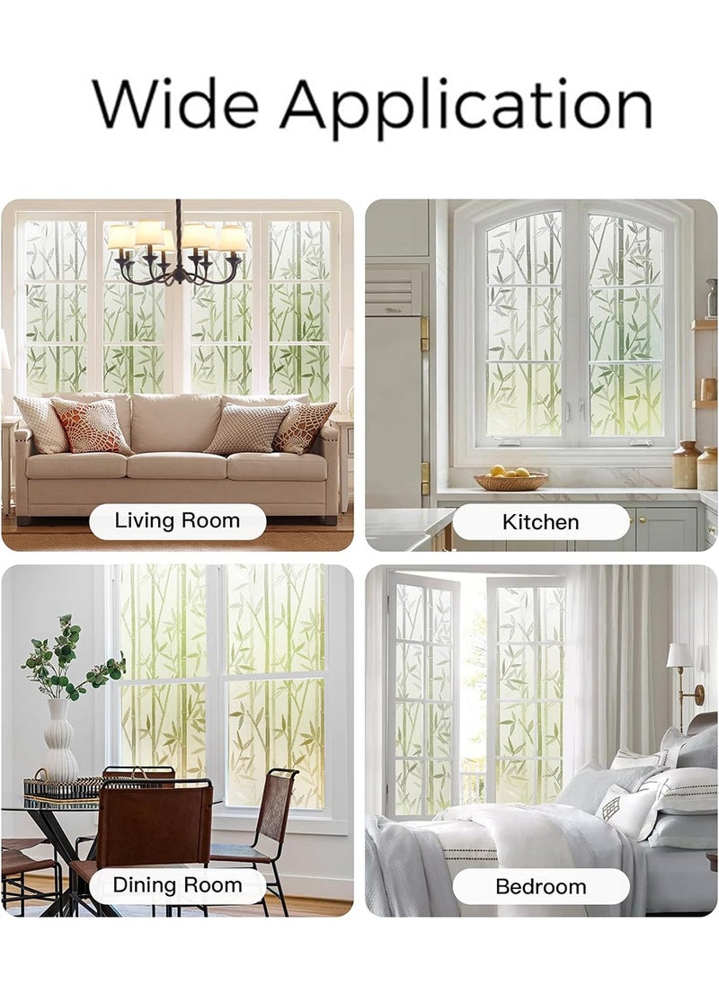 Beirui 2m*60cm  Waterproof PVC frosted glass window sticker, self-adhesive privacy glass window sticker, UV resistant, heat control, suitable for bathroom, living room, kitchen, glass windows  - Image 5