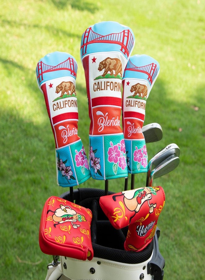 BAIRBRE Golf Club Cover Multi-Element Exquisite Embroidery Driver Covers Fariway Wood Headcover Hybrid Head Covers Leather Golf Headcovers for Most Brand (for Driver) - Image 4