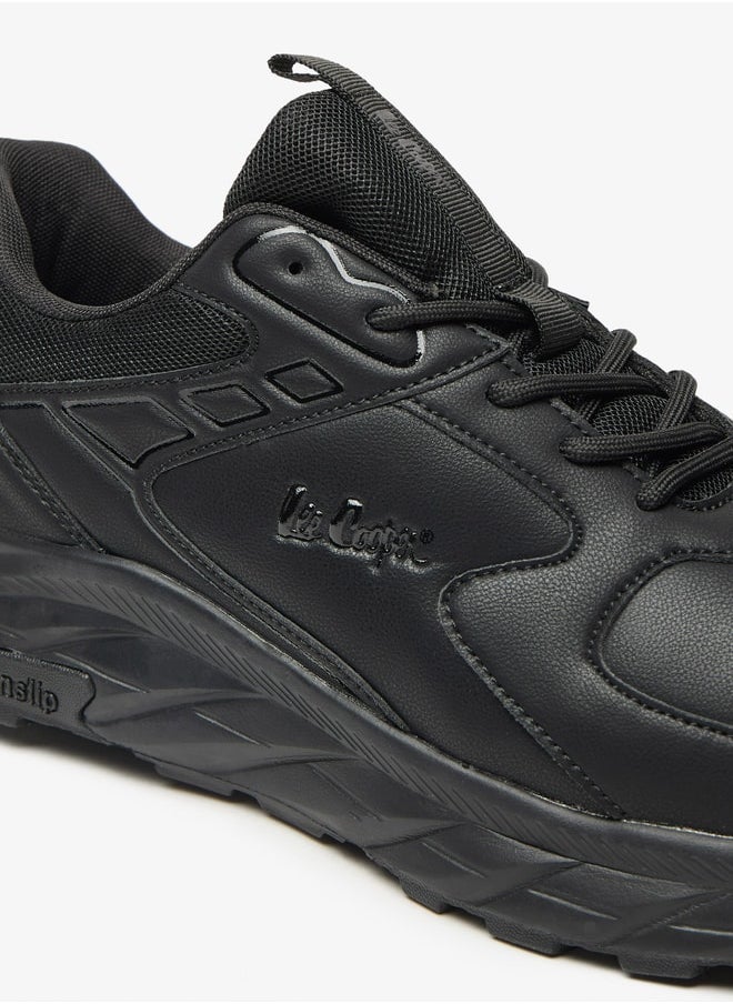Lee Cooper - حذاء رياضي رجالي أحادي اللون برباط عند الكاحل - Image 1