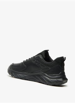 Lee Cooper حذاء رياضي رجالي أحادي اللون برباط عند الكاحل  - Image 2