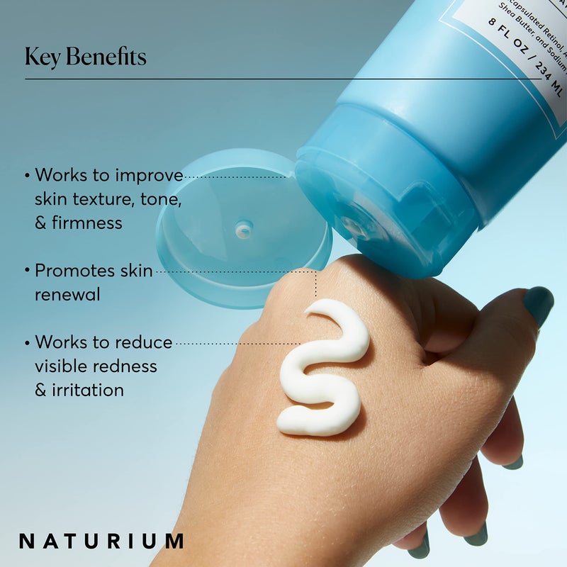 Naturium Skin-Renewing Retinol Body Lotion, Advanced Firming Anti-Aging Skin Care, with Encapsulated Retinol & Shea Butter, 8 oz - Image 3