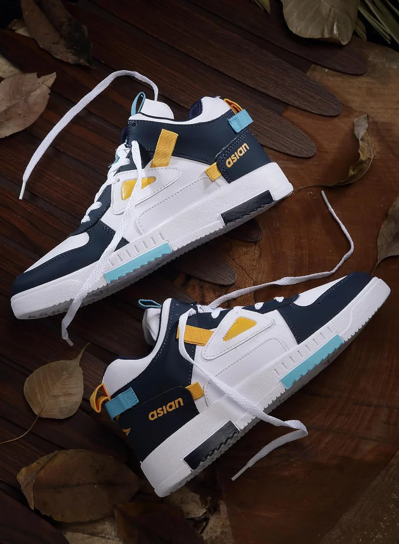 أسيان أحذية رياضية بيضاء كحلية للرجال والأولاد