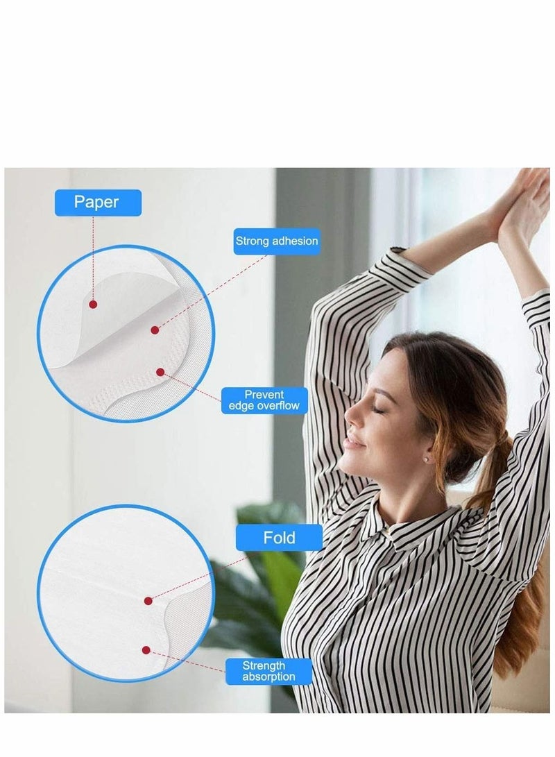 سيوسي رقعة عرق تحت الإبط من SYOSI ، غير منسوجة للاستعمال مرة واحدة ومضادة للعرق ، مريحة ومسترخية ، ناعمة ومسامية ، تصميم غير مرئي ، للجنسين أبيض (50 قطعة بيضاء) - Image 5