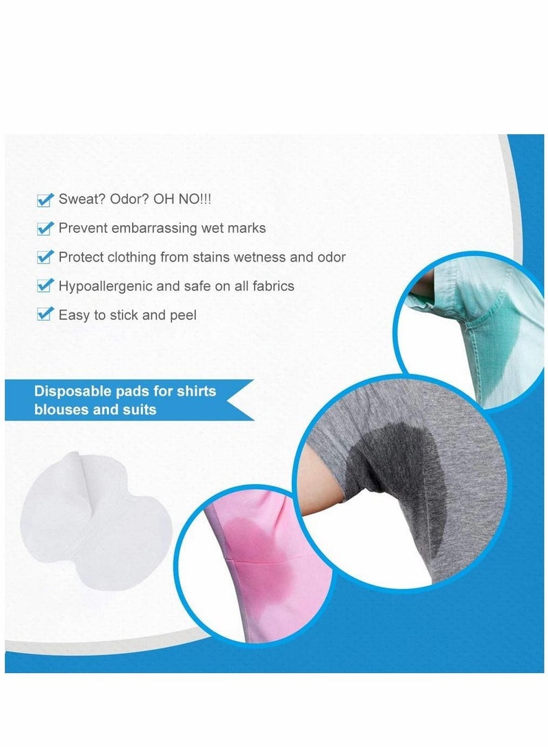 سيوسي رقعة عرق تحت الإبط من SYOSI ، غير منسوجة للاستعمال مرة واحدة ومضادة للعرق ، مريحة ومسترخية ، ناعمة ومسامية ، تصميم غير مرئي ، للجنسين أبيض (50 قطعة بيضاء) - Image 2