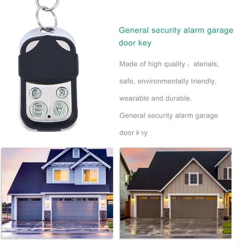 Garage Door Remote, 1-8pcs Universal 4-Button Garage Door Remote Control 433MHz Clone Fixed Learning Rolling Code Duplicator(4pcs) - Image 3