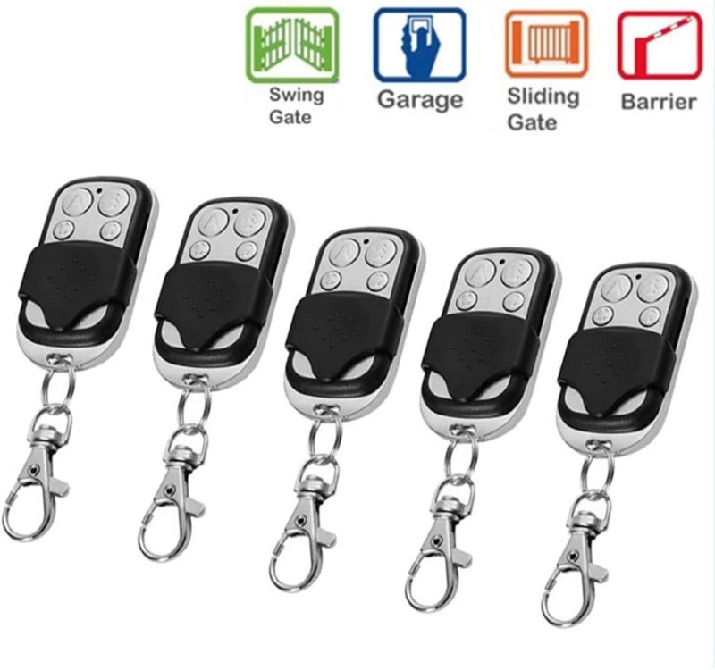 Garage Door Remote, 1-8pcs Universal 4-Button Garage Door Remote Control 433MHz Clone Fixed Learning Rolling Code Duplicator(4pcs) - Image 5