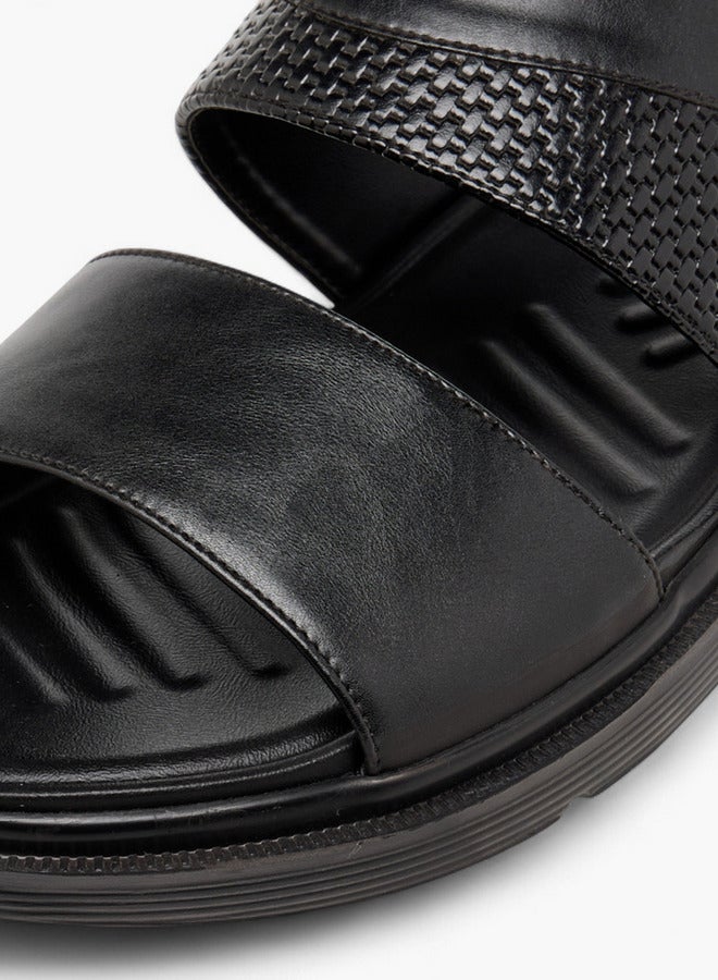 LBL by Shoexpress Textured Slip-On Comfort Sandals  - Image 4
