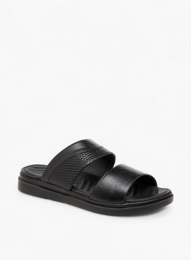 LBL by Shoexpress Textured Slip-On Comfort Sandals  - Image 2