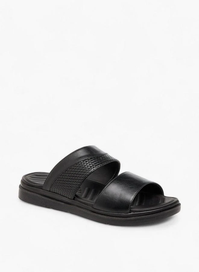 Textured Slip-On Comfort Sandals