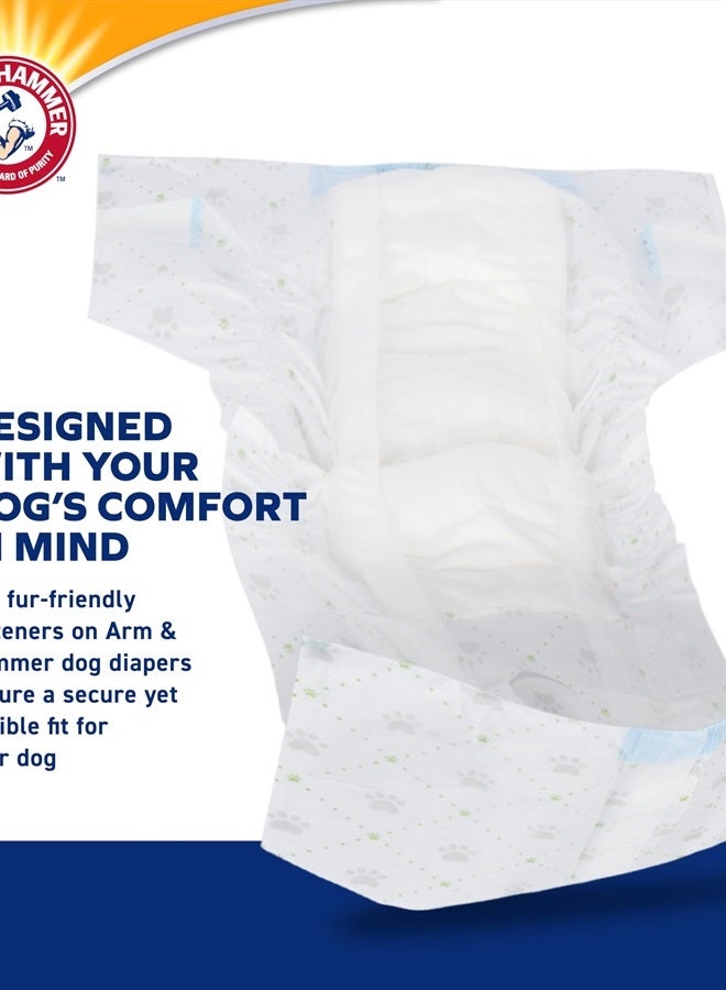 Arm & Hammer For Pets Female Dog Diapers, Size Medium, 12 Count | Ultra-Absorbent, Adjustable Girl Dog Diapers with Leak-Proof Protection and Wetness Indicator | Arm & Hammer Baking Soda Enhanced - Image 5