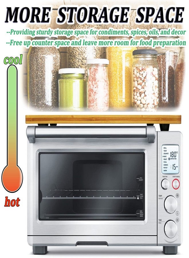 Anfu ألواح تقطيع ANFU لأجهزة Breville BOV800XL/845BSS/860BSS، لوح تقطيع اللحم لفرن التوست الذكي Pro Air Fryer، يزيد من مساحة التخزين ويحمي الخزائن (17.6 × 10.9 × 1.38 بوصة) - Image 3